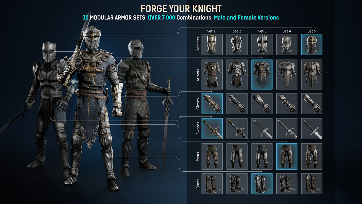 10 Modular Armor Sets Pack