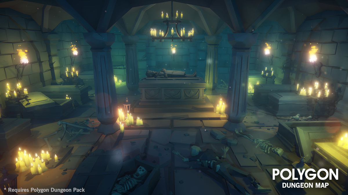 Value Bundle – POLYGON Dungeons Pack and Fantasy Dungeon Map