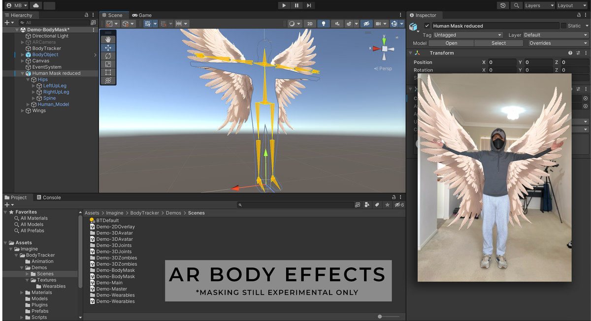 Imagine WebAR - Body Tracker
