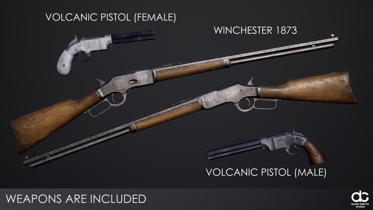 Western Character Louise - Antagonist Citizen Widow Gunner Wild West Woman