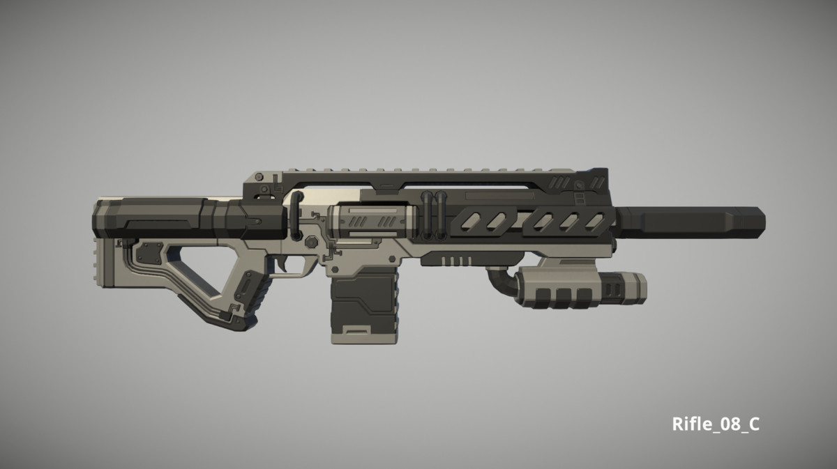 Cyberpunk Armory - Low Poly