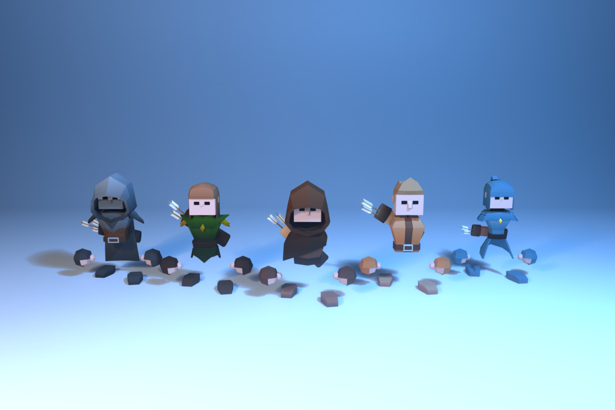 Low Poly Cubic Character - By Shokubutsu