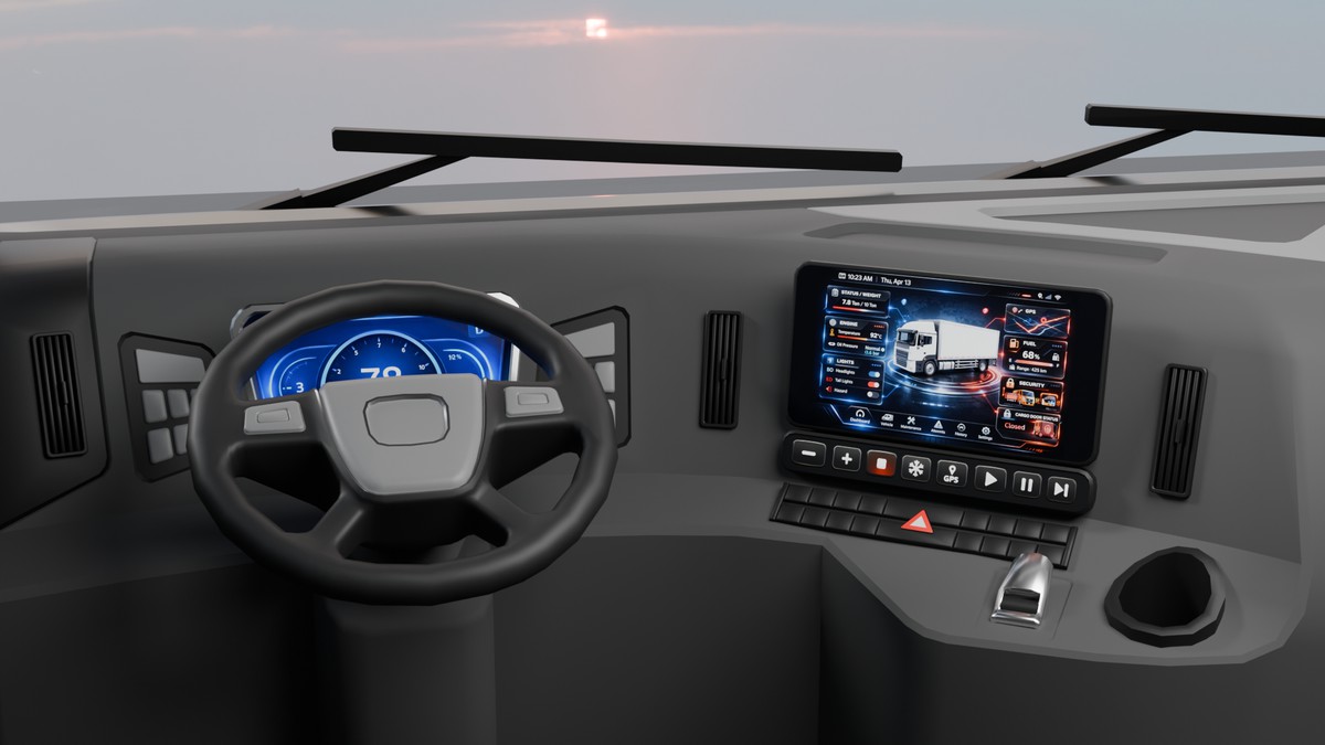 Cargo Box Truck 3D Model – Game Ready Interior, Openable Doors & Custom Branding