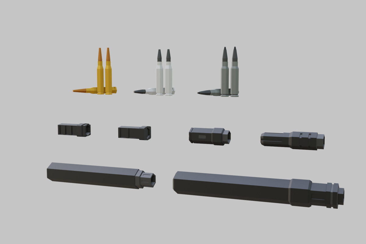 Low Poly Weapon Bundle Pack 3