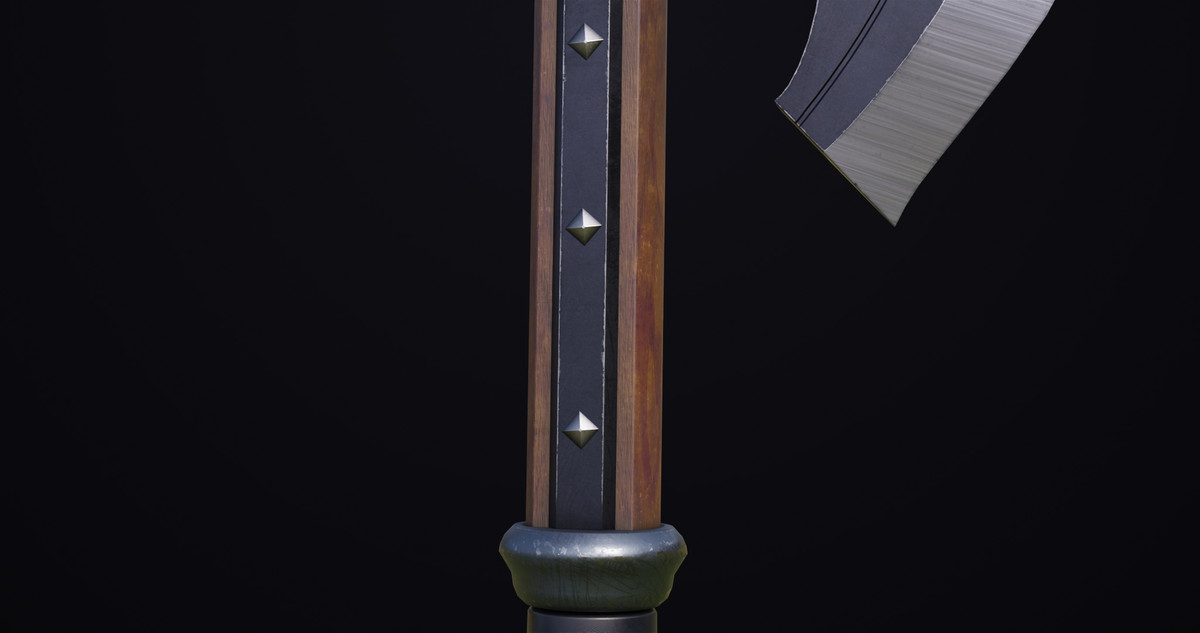 Battle Axe 14 Blue URP HDRP Textures