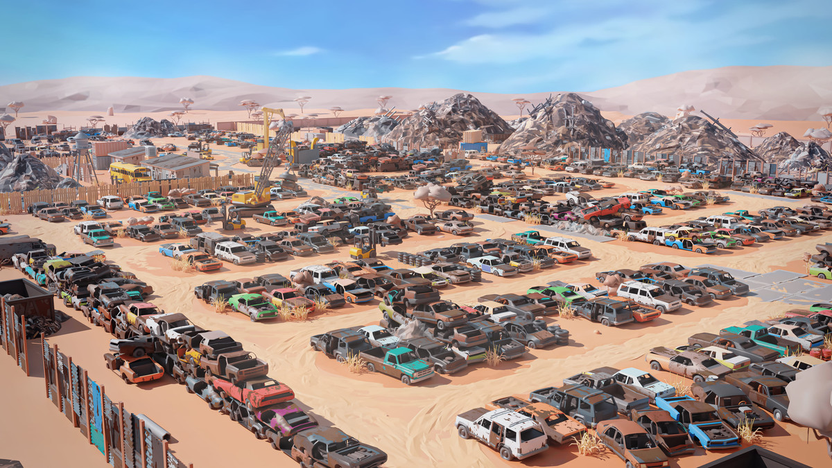 Junkyard - Low Poly 3D Models Pack