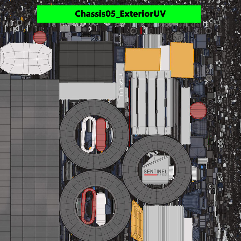 Heavy Truck 7 Chassis Collection URP HDRP Textures