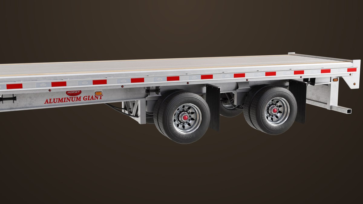 Flat Bed Trailer 05 Heavy Truck URP HDRP Textures