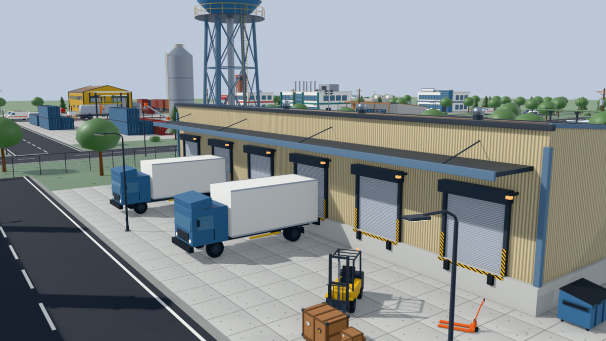 Low Poly Industrial Environment Pack