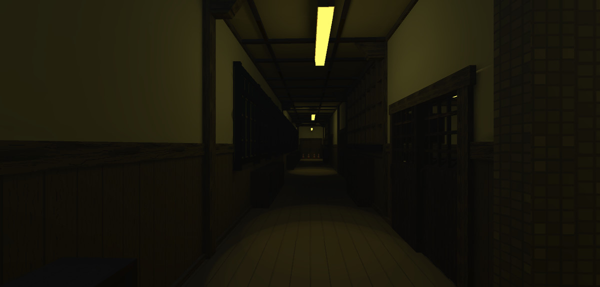 pixel horror abandoned rural school(Modular)