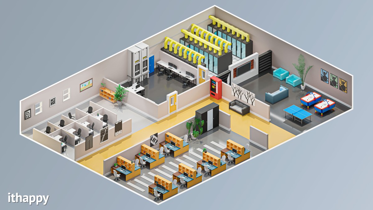 Office 2 - Low Poly 3D Models Pack