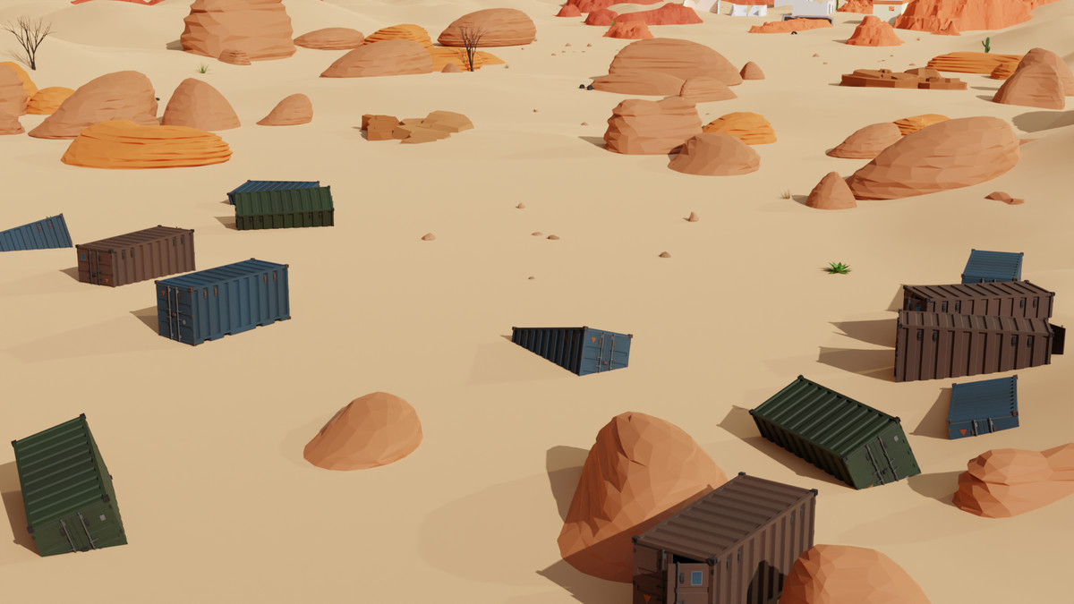 Desert Environment pack - Low Poly 3D