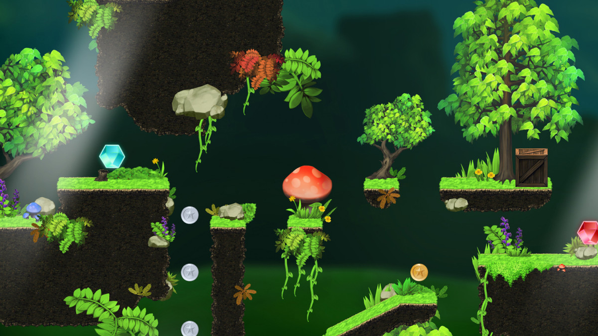 Platformer Tileset : Magic Forest