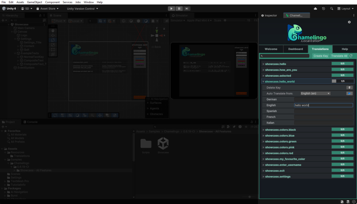 Chamelingo – Localization Workflow for Unity
