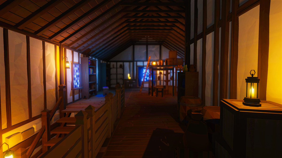 Low Poly Medieval Interior and Constructions