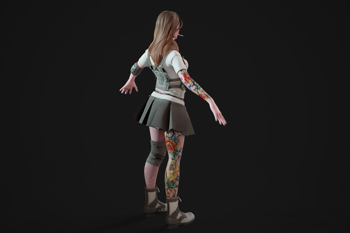 3D Stylized Girl