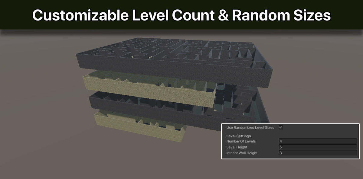 Maze Builder Pro 3 – Advanced Procedural Maze Generator with NavMesh & Spawning