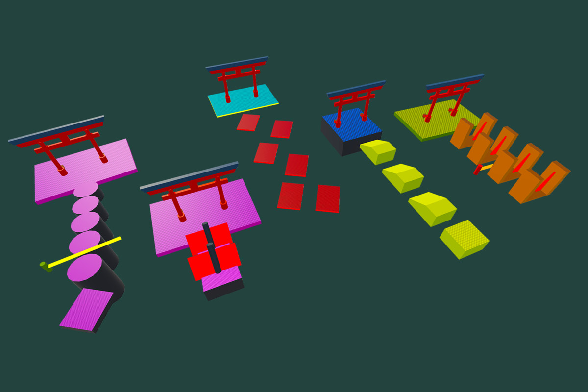 Obby Ninja Run Game Level Pack