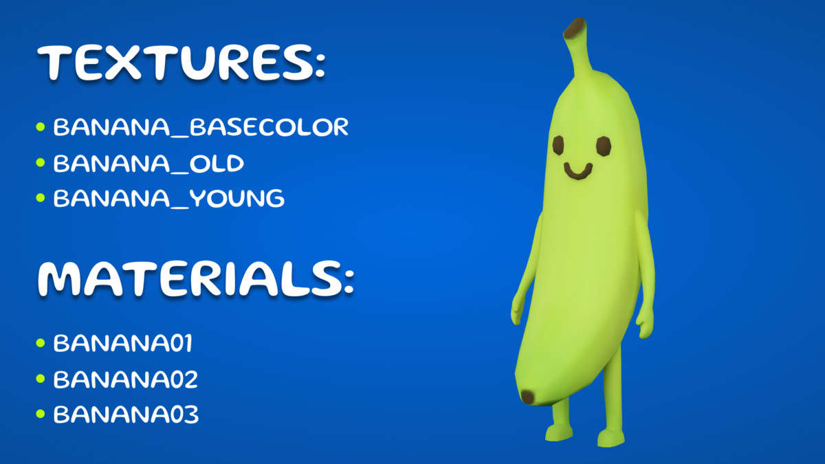 Banana Character Mobile Ready