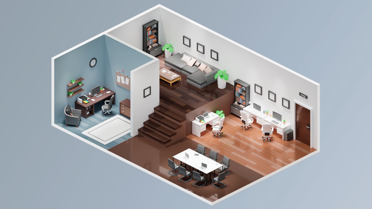 Office - Low Poly 3D Models Pack