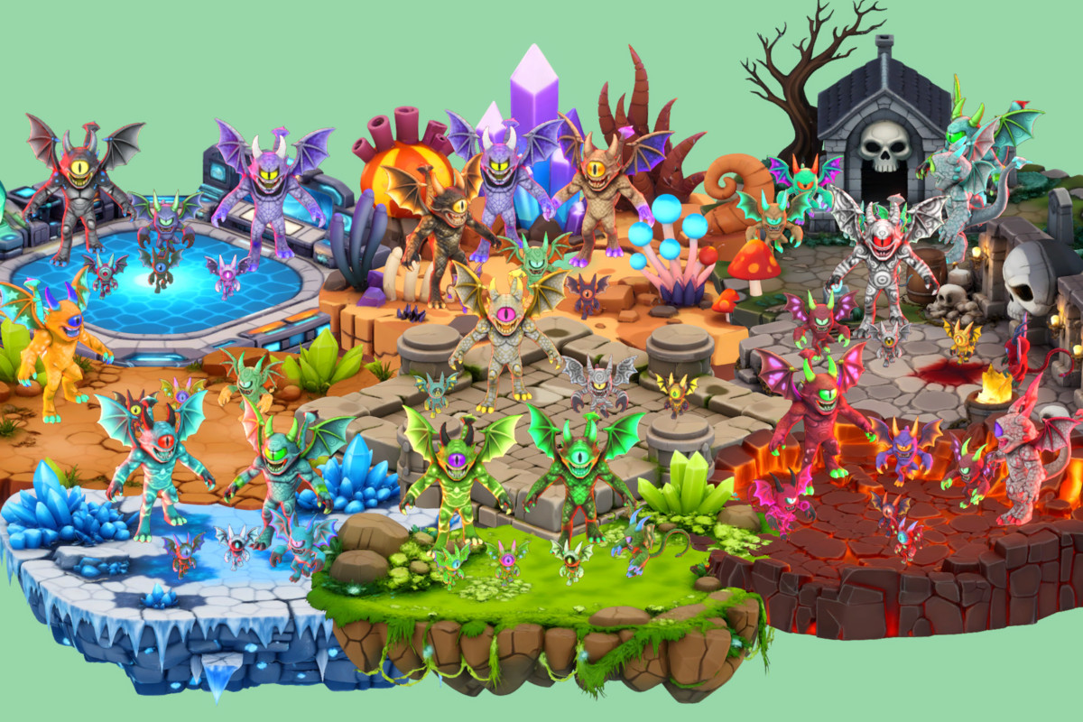 Fantasy Monster Evolution Pack 19-20–21 – Game Ready Creatures | PixeliusVita