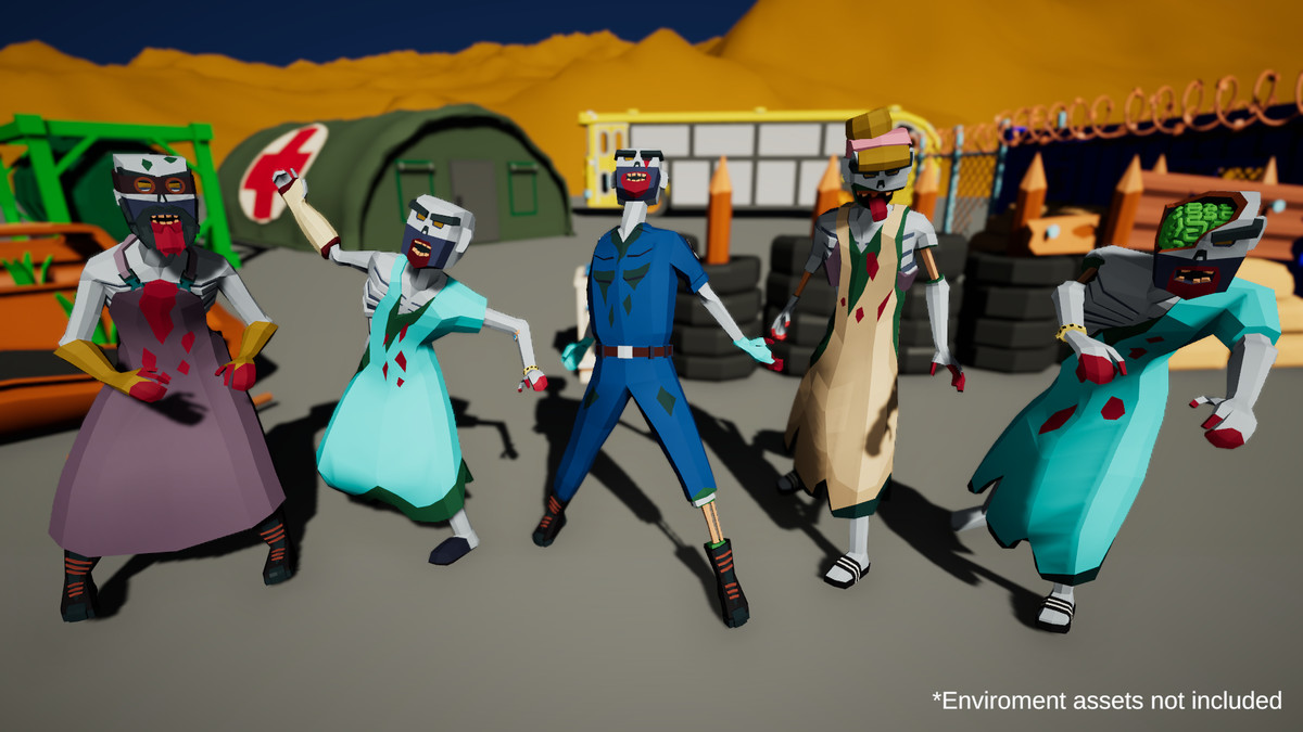 3D Characters Lowpolly Bundle 6