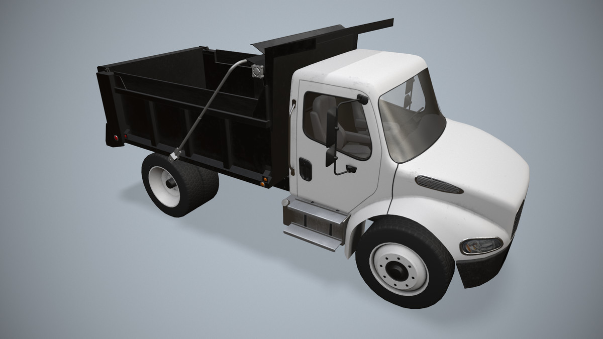 White Dump Truck (330)