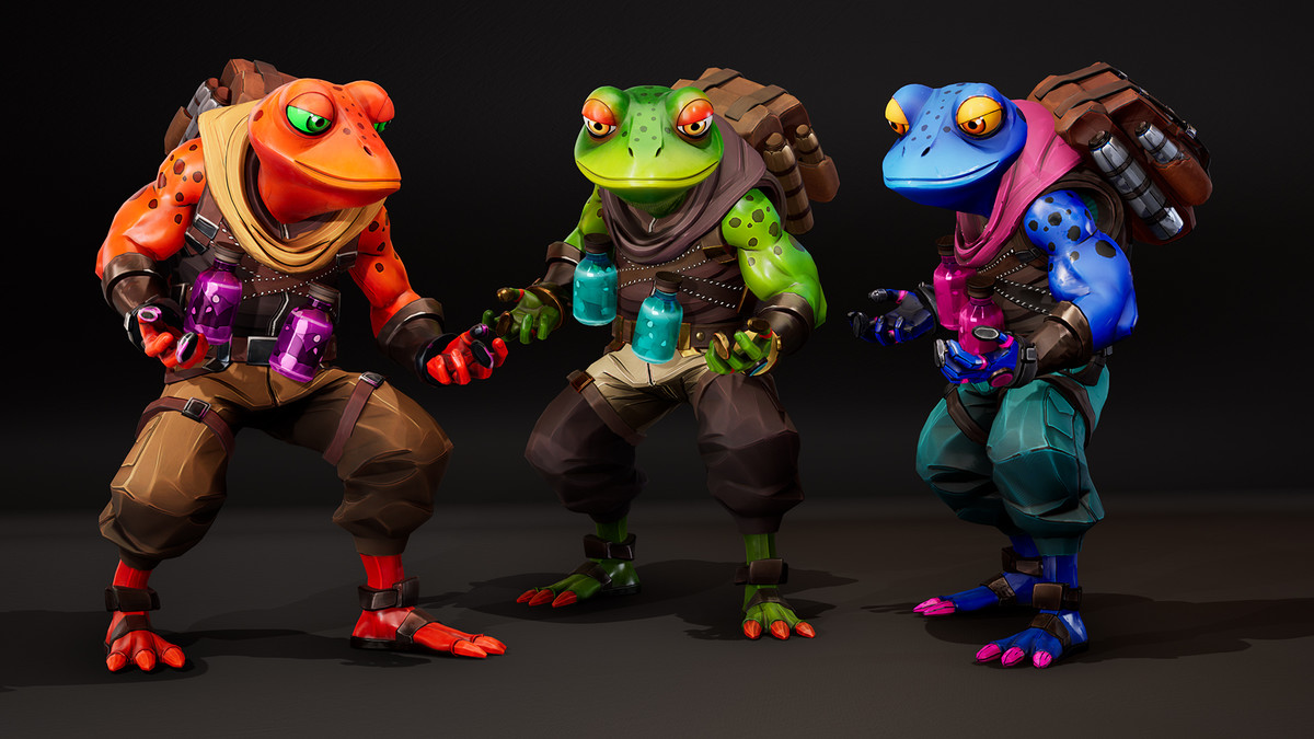 Stylized Alchemist Frog – Fantasy Character Pack (3 Skins)