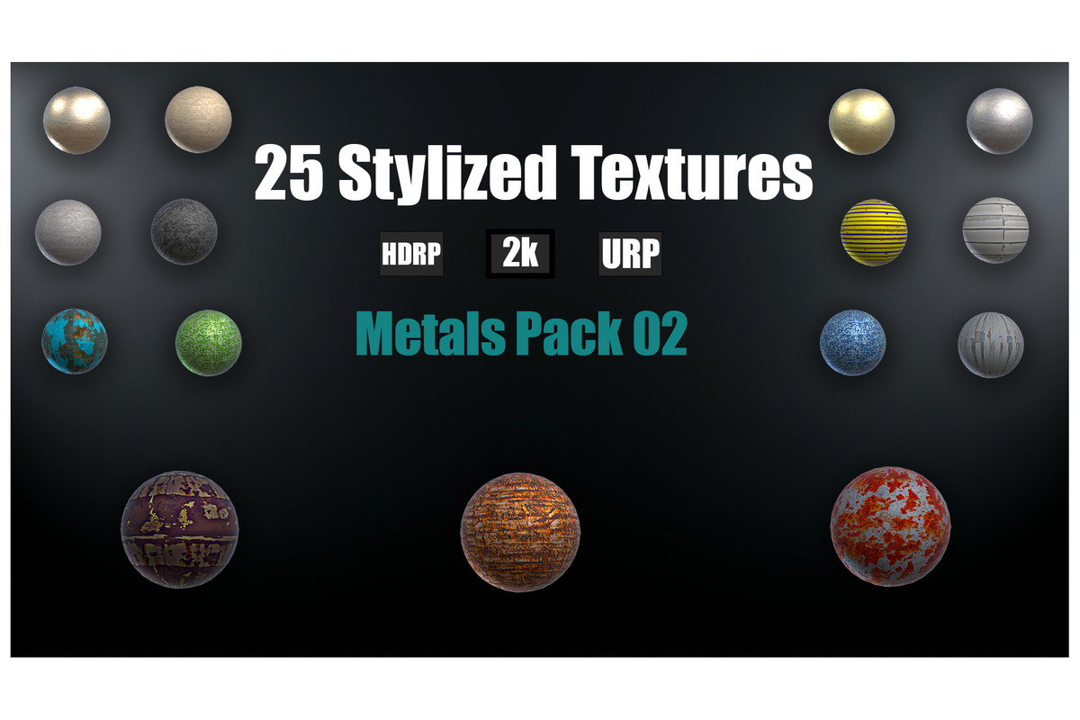 Stylized Metal Textures Mega Pack