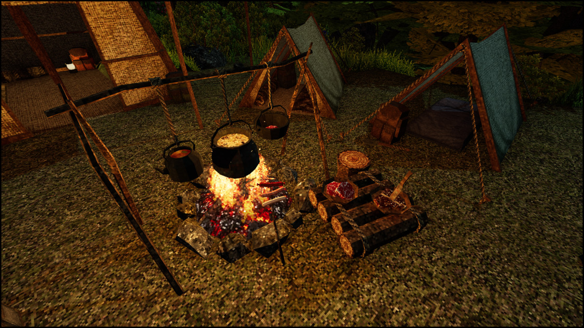 Campsite - Retro Style Modular Environment Pack