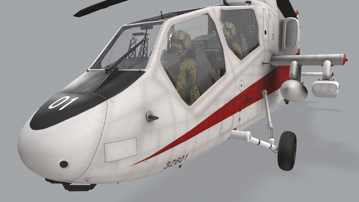 OH-1 Ninja JGSDF White Basic Animation (446)