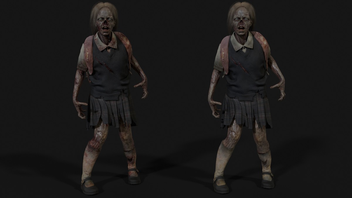 Gradeschooler Girl — American School Zombie Collection