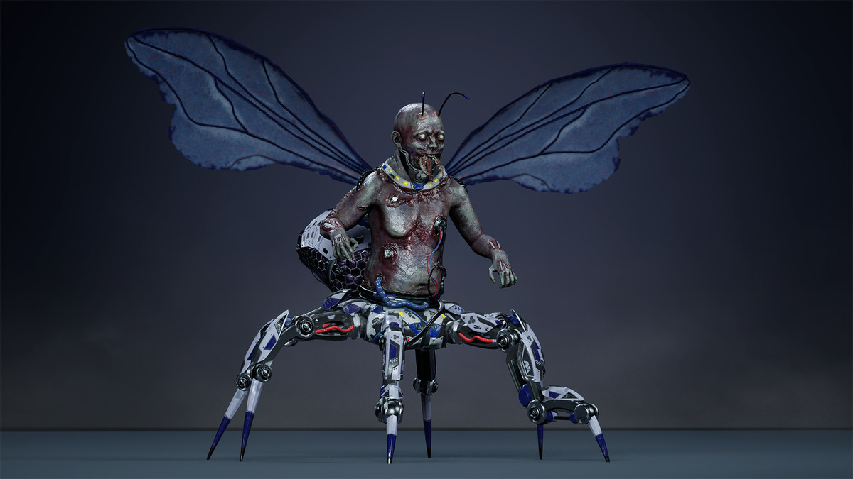 Fantasy Cyborg Mosquito