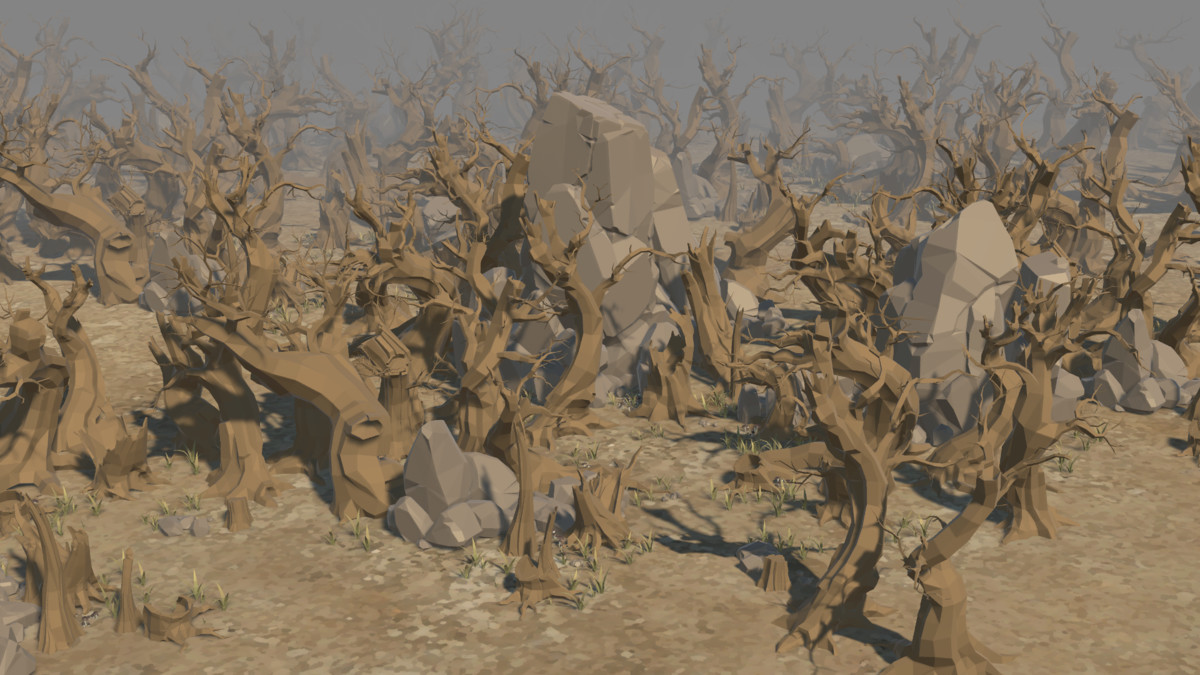 LowPoly Nature DeadTree