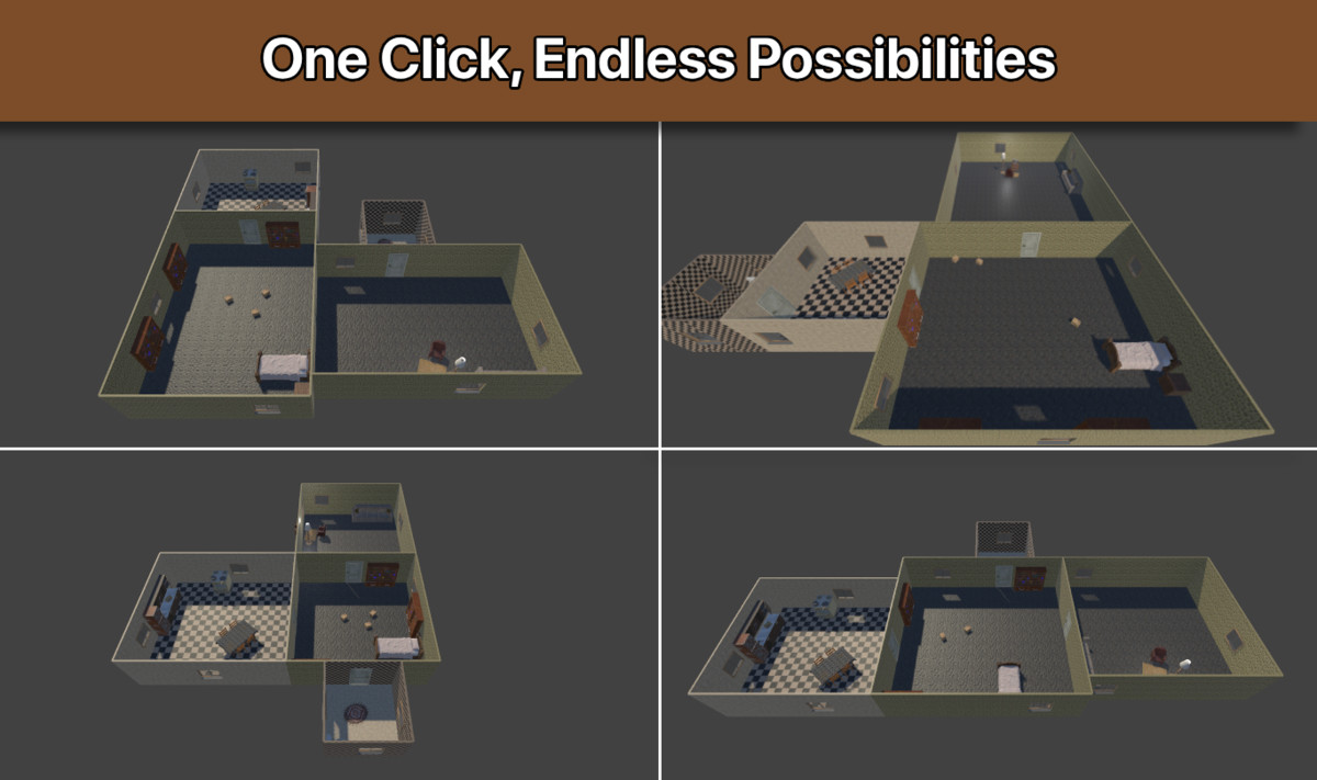 Procedural World-Level Generator Pro - Cities, Terrain, Maze, Dungeon Builder