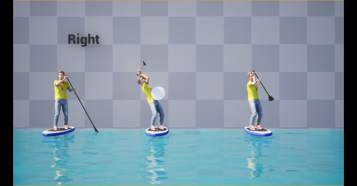 Paddle Boarding Animation