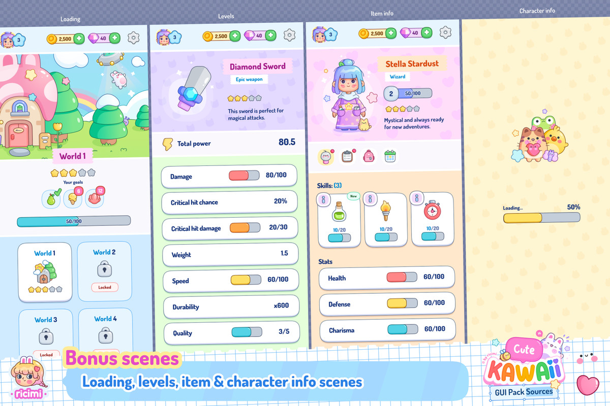 Cute Kawaii GUI Pack Sources