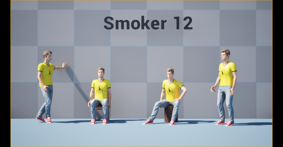 Cigarette Smoker Animation