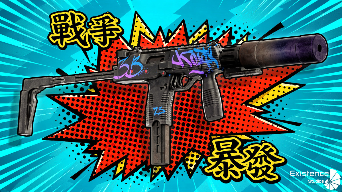 Blue Vortex – Stylized Sci-Fi Shooter Girl