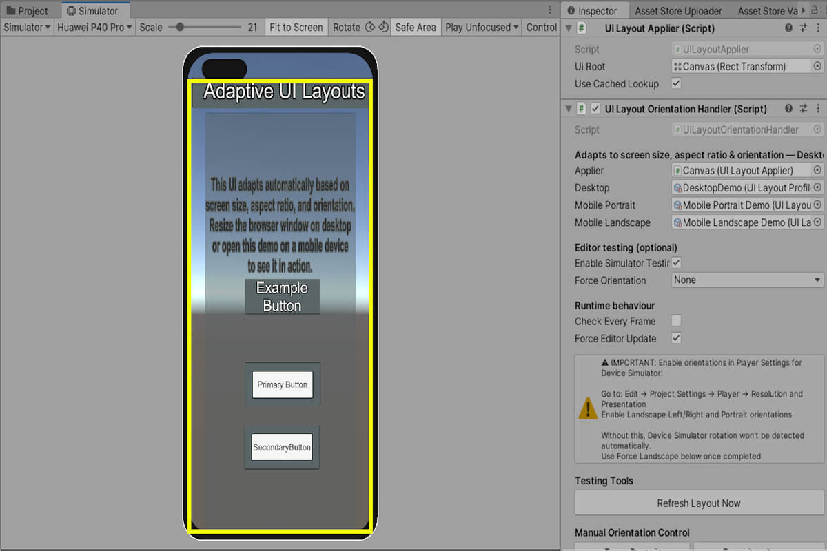 Adaptive UI Layouts