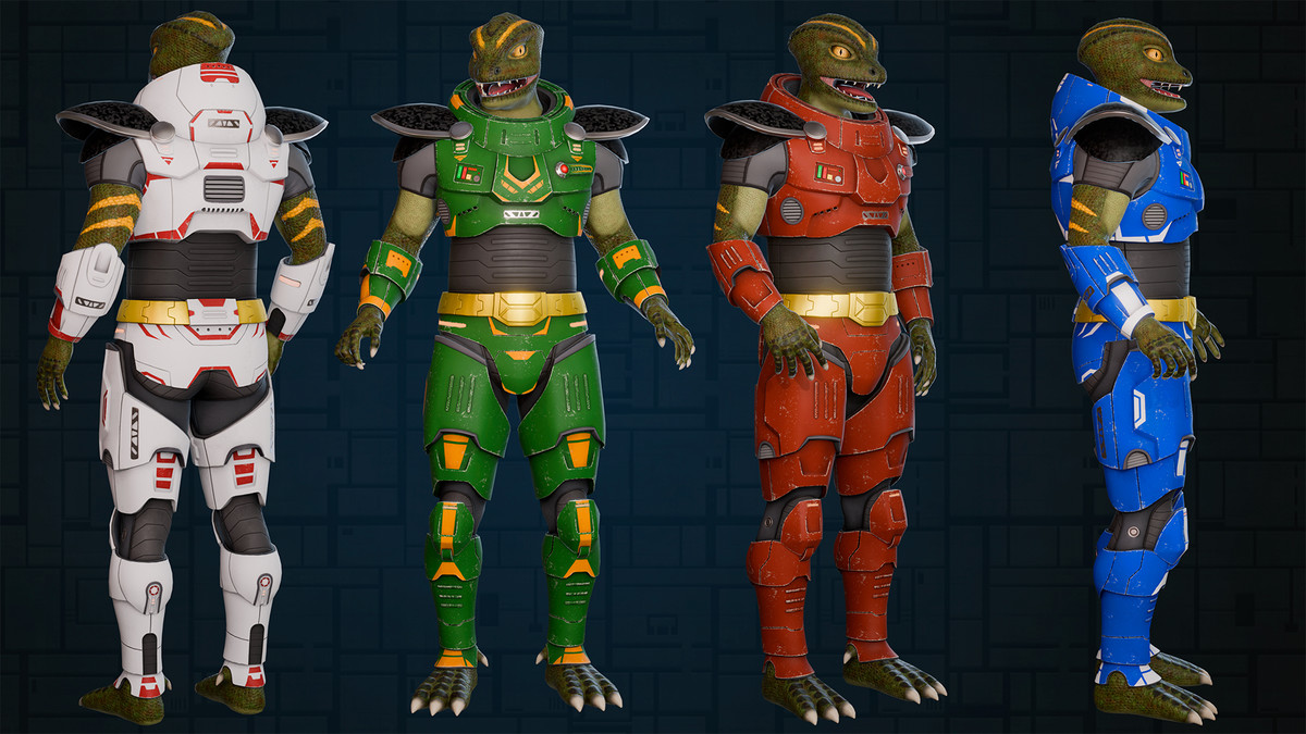 Futuristic team | Sci-Fi character pack