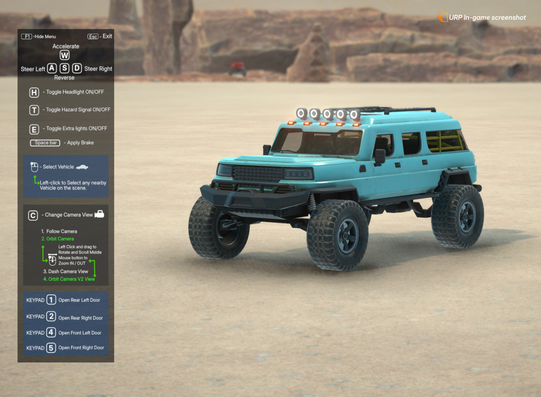 LWB 4x4 - Heavy Duty Off-Road SUV Vehicle Physics