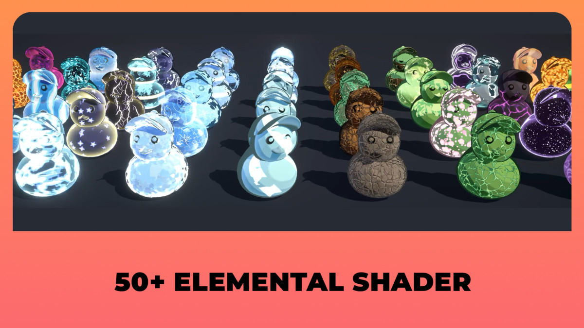 50 Elemental Shaders for Unity URP