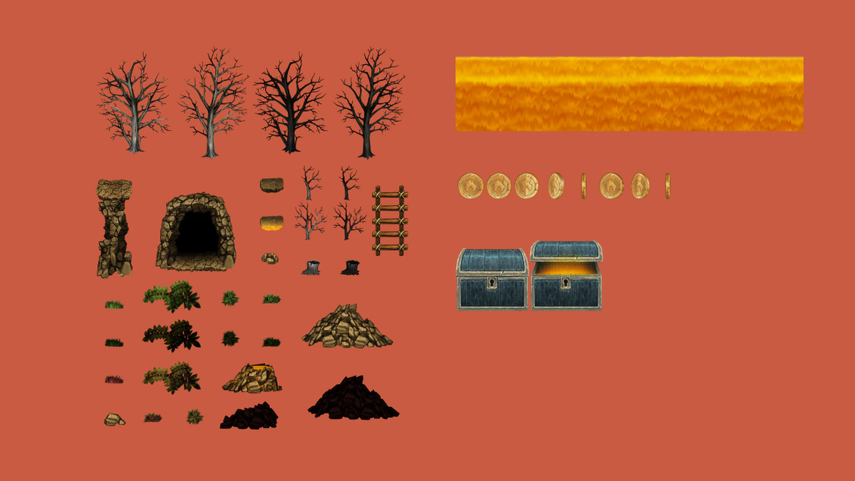 Volcano - Platformer Tileset