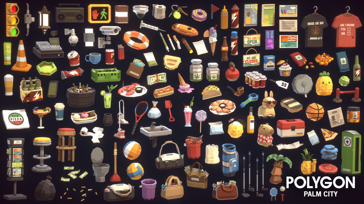 POLYGON - Palm City - Art by Synty