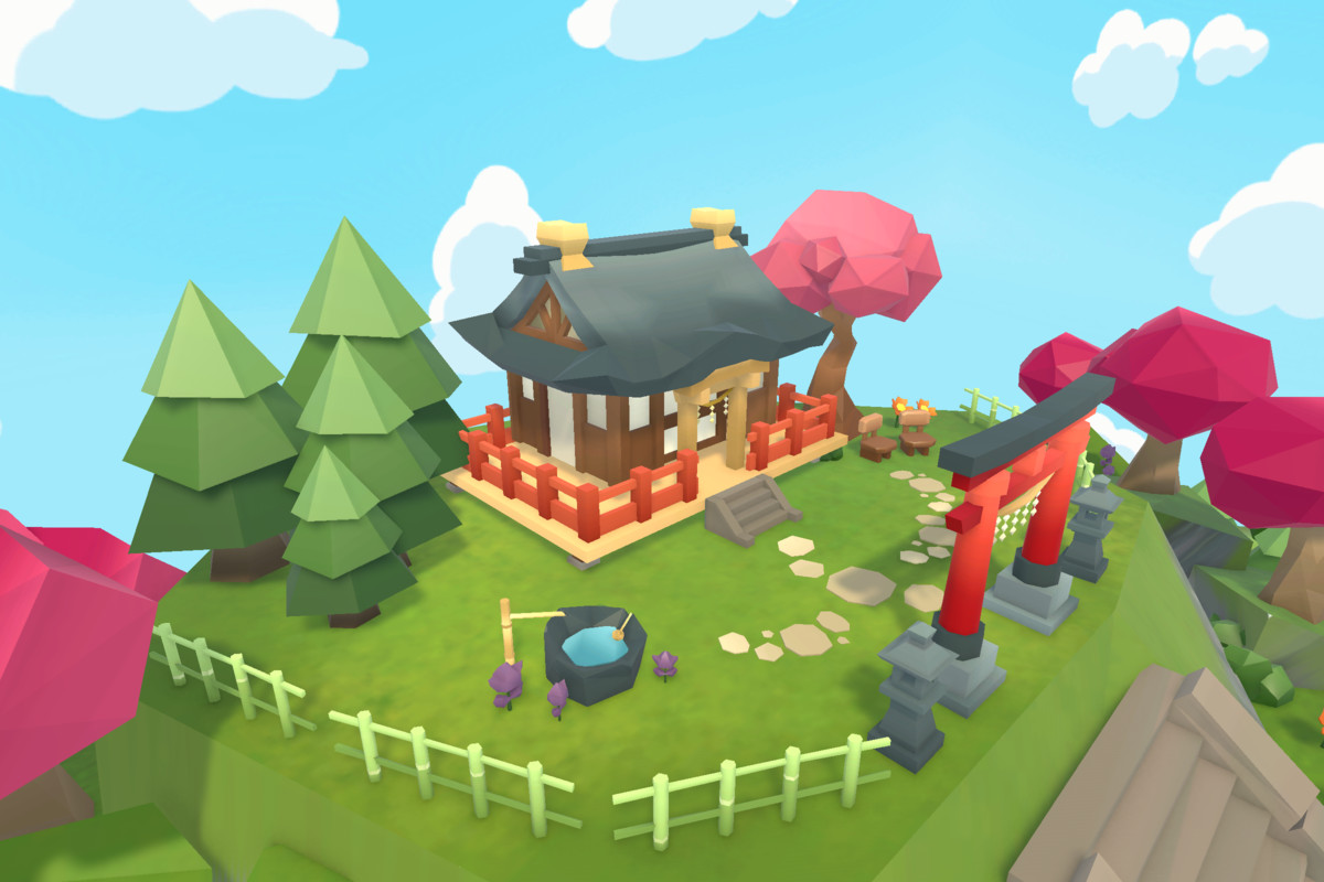 Japanese Rural Village - Low Poly 3D Models
