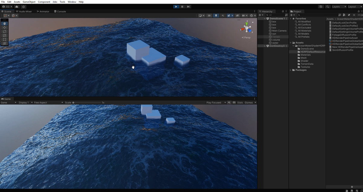 Ocean / Water shader (HDRP)