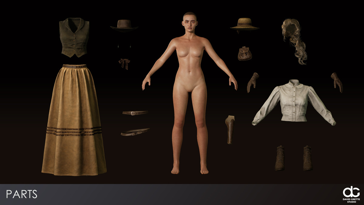 Western Character Rose- Adventure Ordinary RPG Action Citizen Wild West Woman