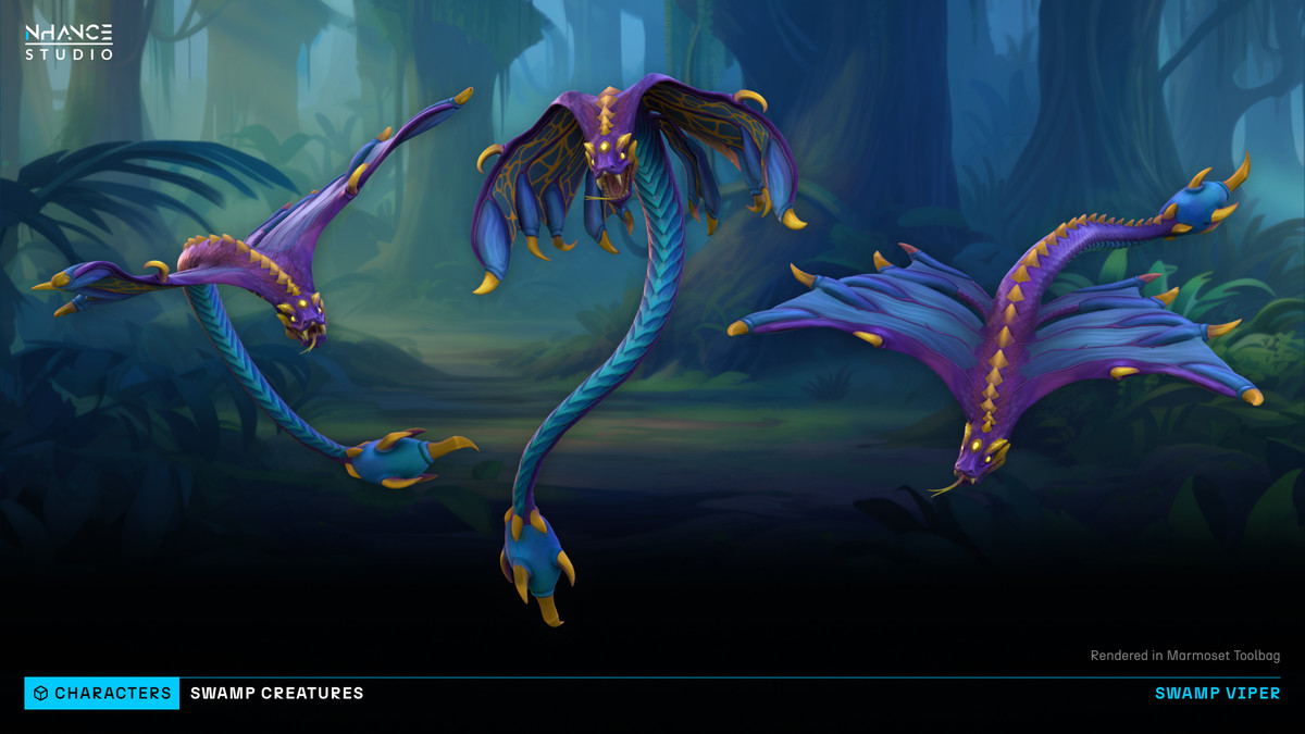 Stylized Swamp Creatures