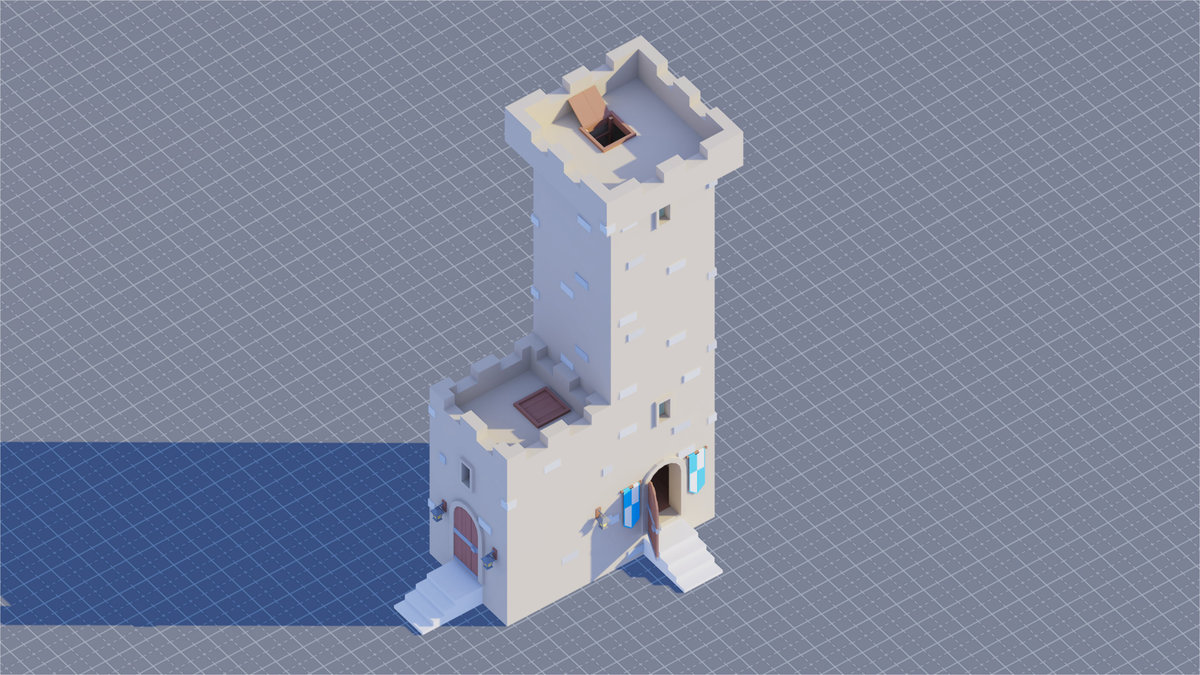 Low Poly Modular Medieval Buildings Pack